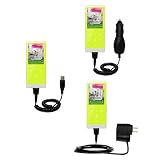 Deluxe Kit for the Samsung YP-T10JARY includes a USB cable with Car and Wall Charger - Gomadic Brand w/ TipExchange Technology