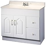 IMAGE OF WHT 2DR/2Draw Vanity