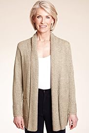 Classic Collection Open Front Tape Cardigan