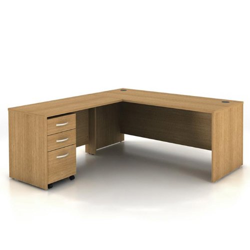 Light Oak Reversible LDesk Light Oak