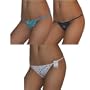 3 PACK: Ladies Private Intimate G-String Thong Panties / Knickers (Size: S)