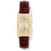 Avalon Unisex Gold Tone World Traveler Dual Time Zone Strap Watch # 7090-1