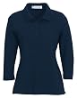 Ladies' 3/4 Sleeve Stretch Jersey Polo Shirt