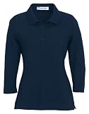 Ladies' 3/4 Sleeve Stretch Jersey Polo Shirt