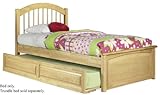 Twin Size Windsor Style Platform Bed with Raised Panel Footboard Natural Maple Finish Twin Size Windsor Style Platform Bed with Raised Panel Footboard Natural Maple Finish