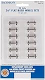 Bachmann Trains 36" Flat Back Wheel Sets (12 per card)