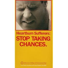 Heartburn Sufferers: STOP TAKING CHANCES. VHS Video Tape