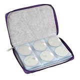 Bundle Monster Nail Art Stamping Plates Zippered Cosmetic Synthetic Leather Storage Case Organizer Holder - MARDI GRAS PURPLE
