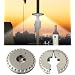 Outdoor LED Umbrella Light Camping Light Patio Cordless Deck, Silver