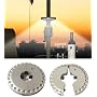 Outdoor LED Umbrella Light Camping Light Patio Cordless Deck, Black