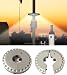 Outdoor LED Umbrella Light Camping Light Patio Cordless Deck, Silver