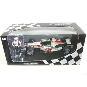 【クリックで詳細表示】Minichamps DP 1/18 ホンダRA106ハンガリーGPバトン初優勝 (フィギュア)