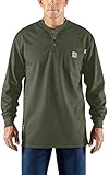 Carhartt Men's Flame Resistant Force Cotton Long Sleeve Henley