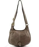 Besace Cuir couleur gris taupe mod&egrave;le Amalia