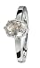 Betty Barclay Silver Swarovski Crystal Silver Shade Ring Size P