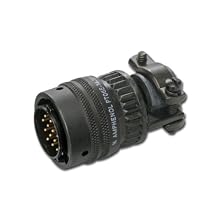 Amphenol Industrial PT06A-12-3S(SR) Circular Connector Socket, General Duty, Non-Environmental with Strain Relief, Bayonet Coupling, Solder Termination, Straight Plug, 12-3 Insert Arrangement, 12 Shell Size, 3 Contacts