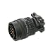 Amphenol Industrial PT06A-12-3S(SR) Circular Connector Socket, General Duty, Non-Environmental with Strain Relief, Bayonet Coupling, Solder Termination, Straight Plug, 12-3 Insert Arrangement, 12 Shell Size, 3 Contacts