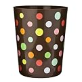 Home Lots O Dots Wastebasket - Brown