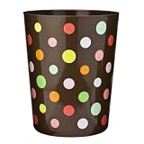 Home Lots O Dots Wastebasket - Brown