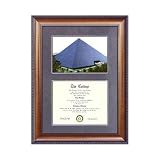 California State University, Long Beach Suede Mat Diploma Frame with Lithograph