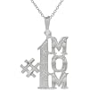 Sterling Silver No. 1 Mom Necklace