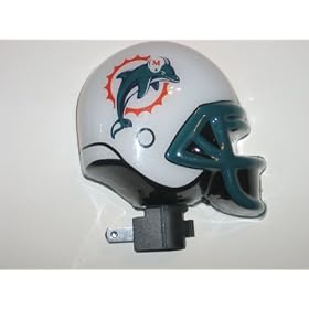 MIAMI DOLPHINS 3-D Logo Helmet Shaped Night Light