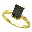 14K Yellow Gold Onyx Ring