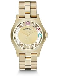 Marc by Marc Jacobs Crystal & Goldtone Stainless Steel Watch - Gold