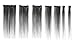 Emosa Silky soft 7Pcs 100% Remy Human Hair Clips In Extensions Full Head #1 Jet Black (15'')