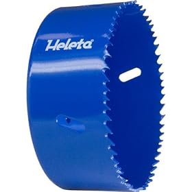 4 Bi-Metal Hole Saw (HSS-M42 Steel) - Used for Iron, Non-Ferrous Metals, Alloy Steel, Stainless... by Heleta