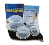 4 Cup Premium Transparent Silicone Cupping Set for Chinese Cupping and Massage Therapy