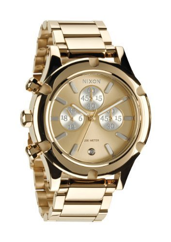 Nixon Camden Chrono Watch Champagne Gold Silver A3541219-00