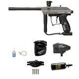 WavetoGo Spyder 2012 Xtra Paintball Marker Gun - Silver Grey Ultra 47ci Combo