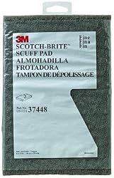 3M 37448, Scotch-Brite Ultra Fine Scuff Pad, Gray, 6" x 9", 3 pads per pack