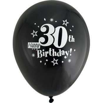 Happy 30th Birthday Balloons - Thirty Years Old Balloons