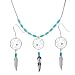 Turquoise and Sterling Silver Dream Catcher Earrings and Necklace Set 18