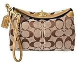Coach Hamptons Signature Tote Capacity Wristlet in Khaki/Buckskin 41182
