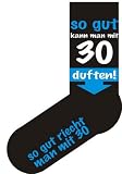 Produkt-Bild: Fun Socken Einheitsgr&ouml;&szlig;e 40-45 sogut kann man mit 30 duften!