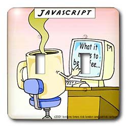 Londons Times Funny Food Coffee other Digestibles - Javascript - Light Switch Covers - double toggle switch