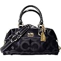 Coach Op Art Sabrina Satchel Duffle Bag Tote 12947 black