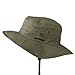 Extra Big Size Brushed Twill Aussie Hats - Olive (For Big Head)