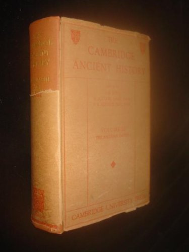 the cambridge ancient history volume iii the assyrian empire