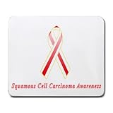 Squamous Cell Carcinoma Awareness Ribbon Mouse Pad