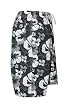 Boys Swim Trunks with pockets. Black/White Floral Sizes M-SM