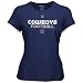 Reebok Dallas Cowboys Ladies Navy Blue Gemini T-shirt