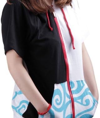 Gintama Sakata Gintoki wind silver's style cosplay short sleeves Parker L size [Heart Japan]