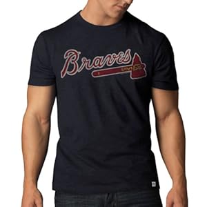 MLB Atlanta Braves Men's Scrum Basic Tee, Medium, Fall Navy