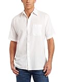 Timberland Men's Short Sleeve Seersucker Tonal Solid Shirt