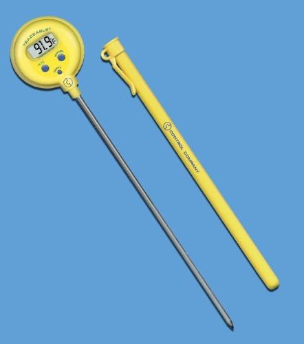 LOLLIPOP THERMOMETER, TRACEABLE, F/C, -50 TO 300C, 8 INCH STEM, +/- 1.0C, CONTROL COMPANY 4371 by Control Products