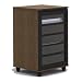 Harmony Storage Tower (Cinnamon Cherry & Black) (33.925"H x 18.75"W x 19.75"D)